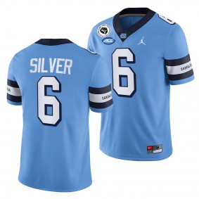 Keeshawn Silver North Carolina Tar Heels 2022-23 College Football Jersey Men's Blue #6 Uniform