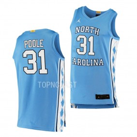 Anya Poole North Carolina Tar Heels #31 Blue Women's Basketball Jersey 2022-23
