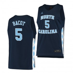 North Carolina Tar Heels Armando Bacot Navy 2020-21 Alternate Men College Basketball Jersey
