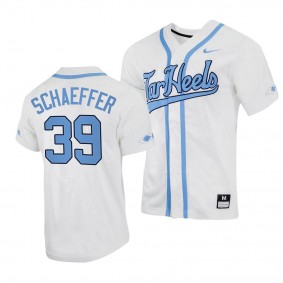 Brandon Schaeffer North Carolina Tar Heels #39 White College Baseball Replica Jersey