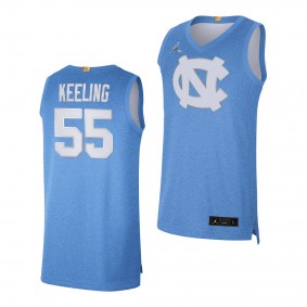 College Basketball North Carolina Tar Heels Christian Keeling Blue 100th Anniversary Rivalry Limited Jersey