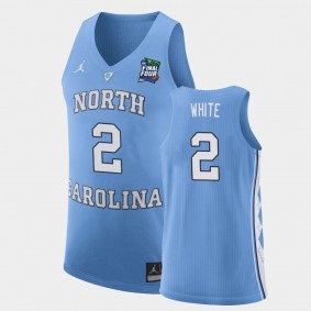 North Carolina Tar Heels Coby White Light Blue 2019 Final-Four Replica Jersey