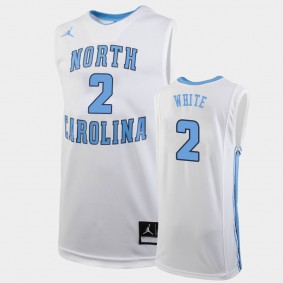 North Carolina Tar Heels Coby White White Replica College Basketball Jersey