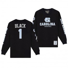 North Carolina Tar Heels Leaky Black NCAA Basketball #1 Black Fadad T-Shirt