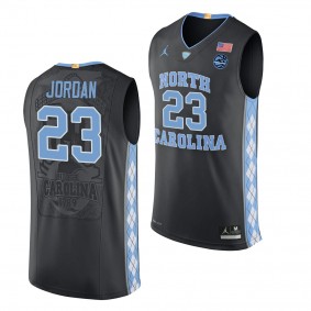 North Carolina Tar Heels Michael Jordan Black 2019-20 Authentic Basketball Jersey