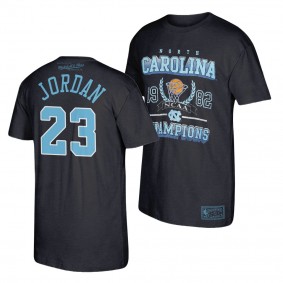 North Carolina Tar Heels Michael Jordan Heathered Grey 1982 Vintage Graphic Throwback T-Shirt