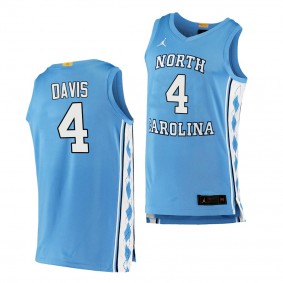 North Carolina Tar Heels R.J. Davis Blue Authentic College Basketball Jersey