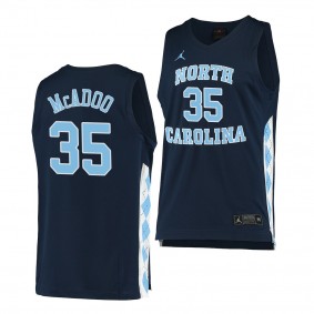 North Carolina Tar Heels Ryan McAdoo Navy 2020-21 Alternate Men College Basketball Jersey