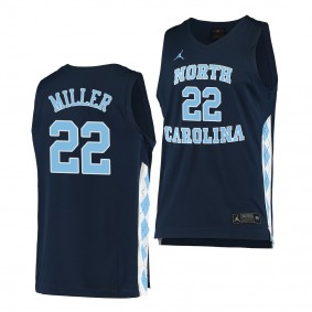 North Carolina Tar Heels Walker Miller Navy 2020-21 Alternate Men College Basketball Jersey